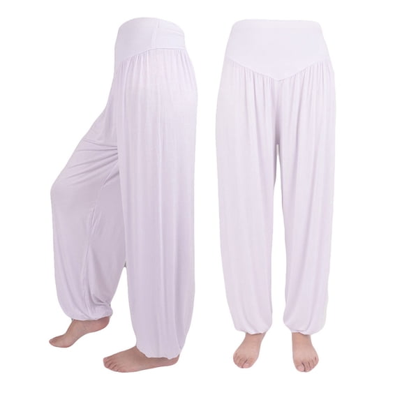 Aofany Womens Yoga Sports Pant Elastic Loose Casual Cotton Soft Dance Harem Pants Bloomers Gift for Women
