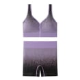thumbnail image 1 of Aofany Workout Sets for Women Matching 2 Piece Seamless Sports Bra Crop Tank Top and High Waist Shorts Yoga Gym Tracksuits Outfits Active Set, 1 of 2