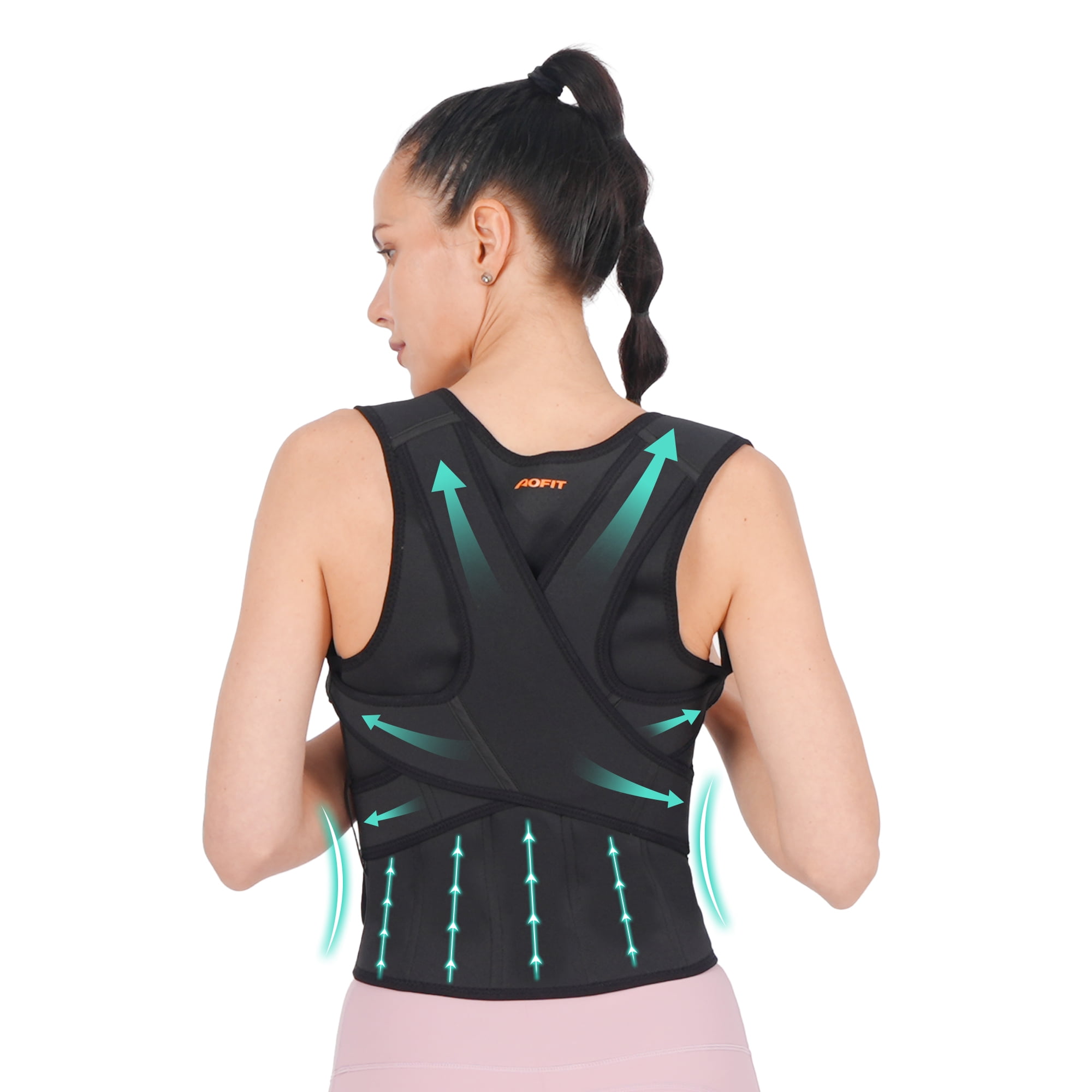 Aofit Back Brace and Posture Corrector for Women and Men Back ...