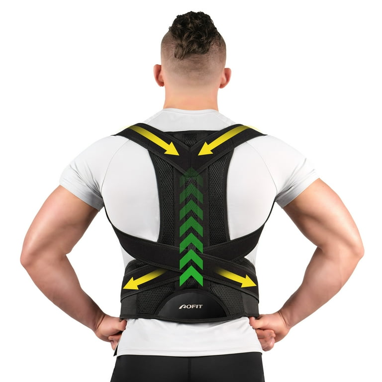 Aofit Posture Corrector Back Brace for Men and Women New Version Lumbar Support for Posture Improving and Pain Relief Walmart
