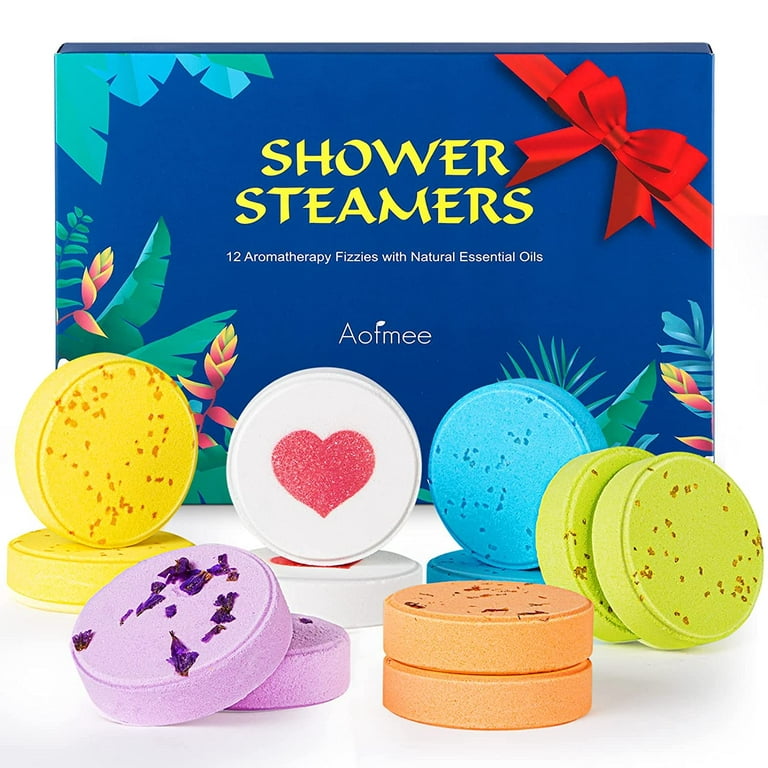 Effiland Aromatherapy Shower Steamers and Soap Holder Set(6pcs