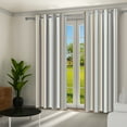 thumbnail image 1 of Aofoto Bedroom Blackout Curtains , Insulation Striped Window Curtains Living Room Curtains 2 Panel , 42"W x 96"L, 1 of 6
