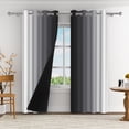 thumbnail image 1 of Aofoto Room Drapes for Living Room, Thermal Insulated Blackout Curtains,2 Panel, Grey, 42x96Inches, 1 of 5