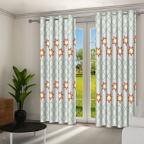 Aofoto Star Blackout Curtains for Bedroom,Thermal Insulated Ombre Curtains for Dining Room, 52 W x 84 L inch,2pcs,Green