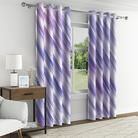 Aofoto Thermal Insulated Light Blocking Curtains for Living Room,2 Panels,Purple,52x84inches