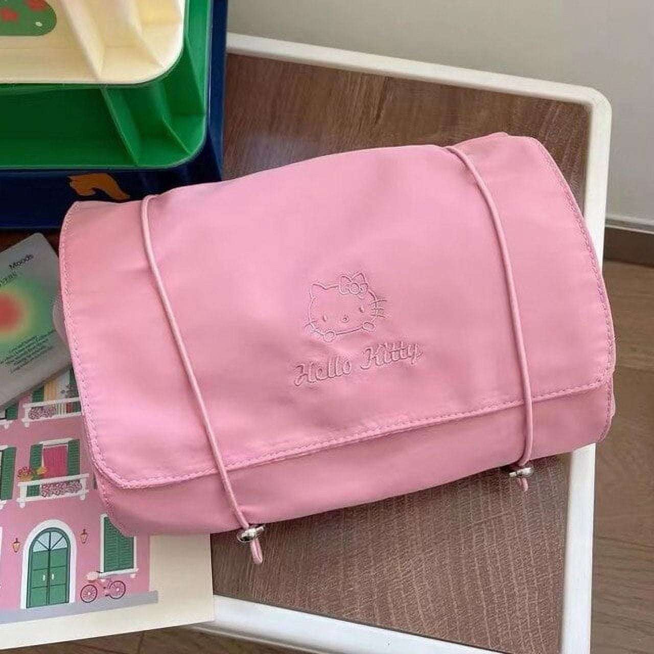 Aoger Hello Kitty Folding Makeup Bag Chinlon Waterproof Cosmetic Bag