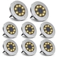 thumbnail image 1 of Aogist Solar Yellow LED Landscape & Walkway Light(8 Pack), 1 of 8