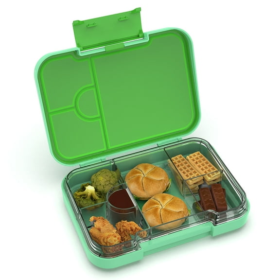 Aohea Dinosaur Themed Multi-Compartment Bento Box, Leak-Proof Lunch Container, Tritan Inner Tray & ABS Shell, 35/125/500ml, 210×147×45mm