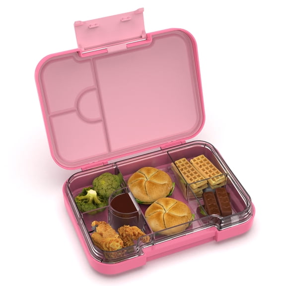 Aohea Dinosaur Themed Multi-Compartment Bento Box, Leak-Proof Lunch Container, Tritan Inner Tray & ABS Shell, 35/125/500ml, 210×147×45mm