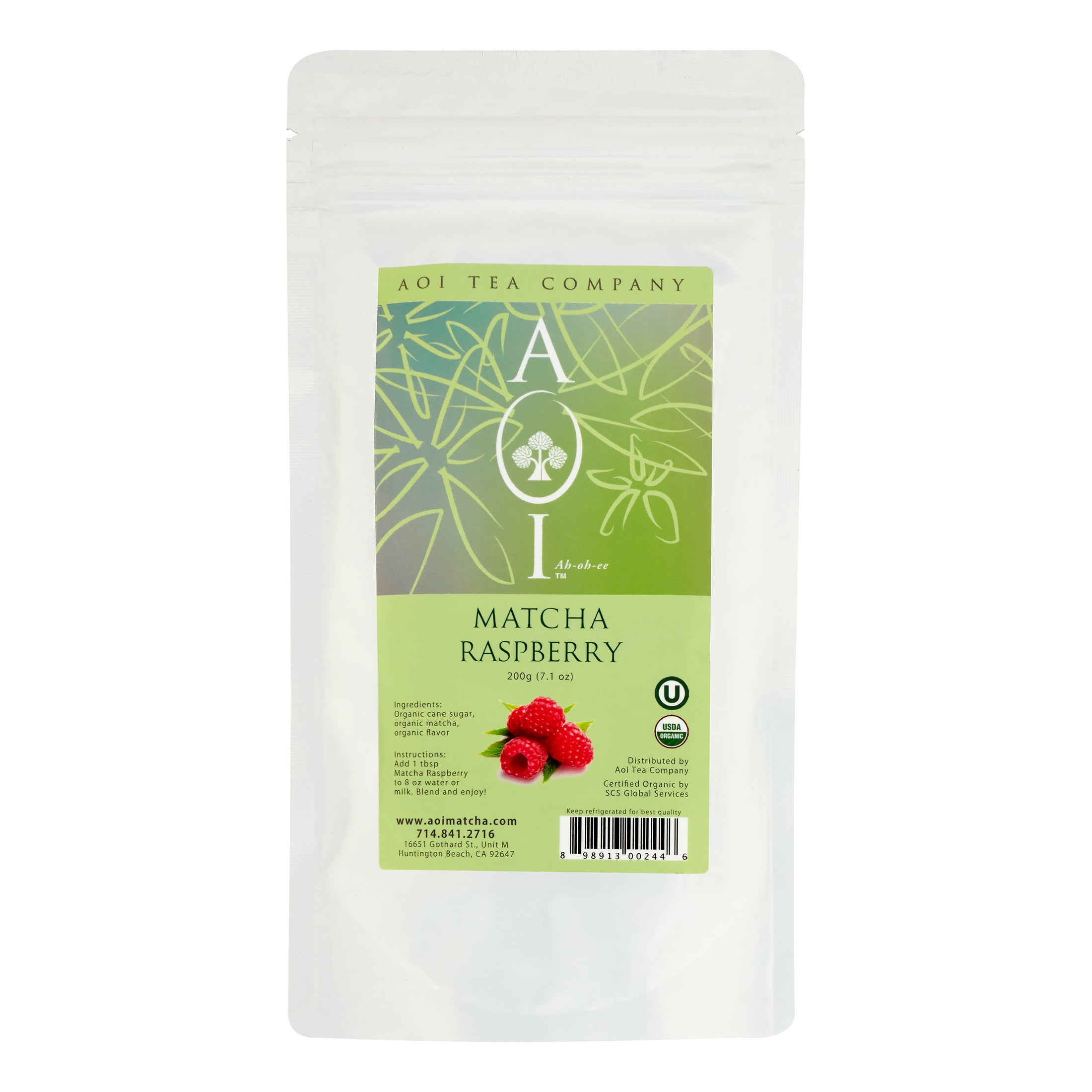 Aoi Tea Company Organic Matcha Raspberry, 200 g