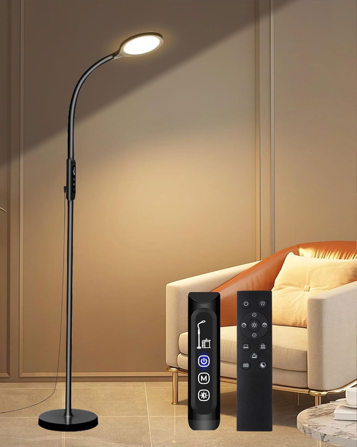 Aoife Light Therapy Floor Lamp, 11000 Lux Full Spectrum Sun Light Therapy Lamp, No UV Sunlight Lamp with 10 Color Temperatures and 10 Brightness Levels