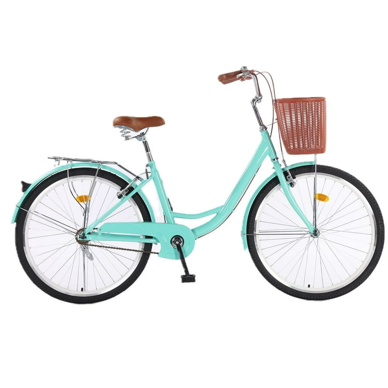 Aoile 24-Inch Beach Cruiser Bike for Women – Single Speed, Step