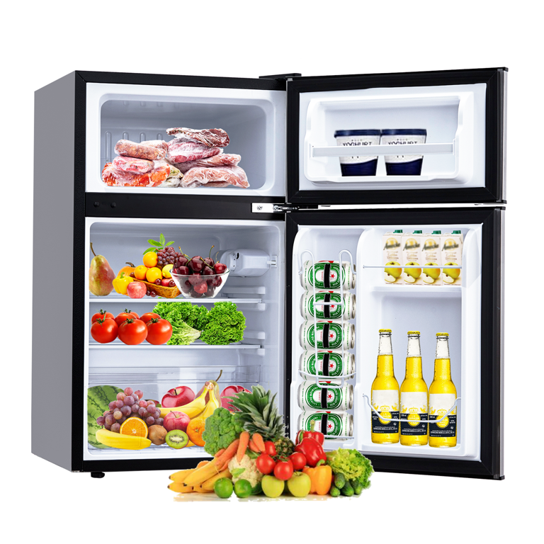 Aoile 3.2 Cu.Ft Compact Refrigerator, Two Door Mini Fridge with