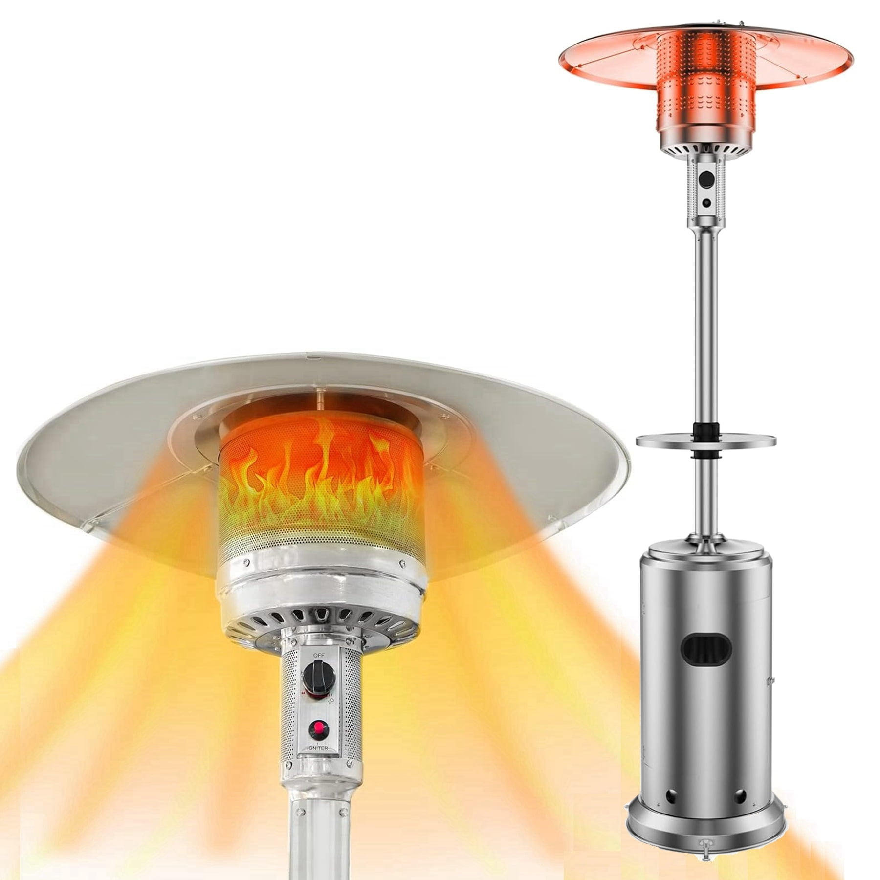 Aoile 48,000 BTU Outdoor Patio Heater with Wheel, Liberia Ubuy - Main Image
