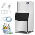 thumbnail image 1 of Aoile 550Lbs/24H Split Commercial Ice Machine with 350Lbs Storage, Stainless Steel Freestanding Ice Maker with Water Filter, 1 of 7