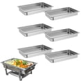 thumbnail image 1 of Aoile 6 Pack Steam Table Pan, Commercial Stainless Steel Hotel Pan (2.5" Deep, Silver), 1 of 7