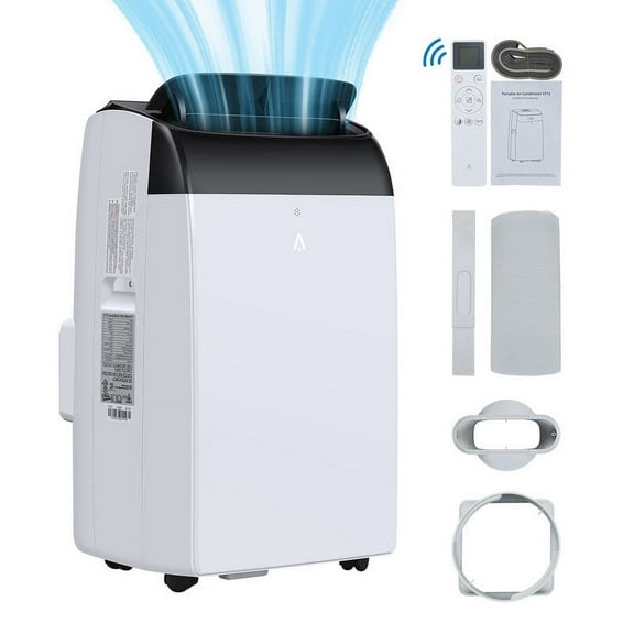 Aoile 8,000 BTU (12,000 BTU ASHRAE) Portable Air Conditioner, Dehumidifier, & Fan, Freestanding AC Unit Cools Rooms up to 550 Sq. Ft