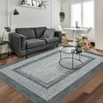 thumbnail image 1 of Aoile 8'x10' Washable Area Rug, Geometric Printed Rugs with Non Slip for Living Room Bedroom Dining Room, Grey, 1 of 10