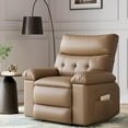 thumbnail image 1 of Aoile Large Recliner, Manual Recliner Sofa Chairs for Living Room, Bedrooms, Home Theaters, 400lbs Weight Capacity, Tan, 1 of 8