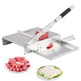 thumbnail image 1 of Aoile Manual Meat Slicer, Stainless Steel Meat Cutter with 9.5" Blade, Frozen Meat Slicer for Home Cooking, 1 of 9