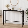 thumbnail image 1 of Aoile Narrow Console Table, Sofa Table with Outlets, Behind Couch Table for Living Room, Hallway Table for Entryway (Black), 1 of 8