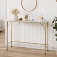 thumbnail image 1 of Aoile Narrow Console Table, Sofa Table with Outlets, Behind Couch Table for Living Room, Hallway Table for Entryway (Gold), 1 of 8