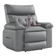 thumbnail image 1 of Aoile Oversized Recliner Chair, Large Manual Recliner with Side Pockets for Adults, Gray, 1 of 8