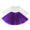 thumbnail image 1 of Aoiroe 2 Pc Tutu Skirt Women,1950s Vintage Adult Ballet Tutu Skater Skirt for Cosplay Party Rave Costume Tutu Dance Skirt 1950s Vintage Tulle Bubble Tutu Skirt Dark Purple A, 1 of 4
