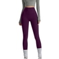 thumbnail image 1 of Aoiroe Athletic Leggings for Women,High Waist Shapewear Tights Gym Athletic Pants Active Tummy Control Pants for Yoga Running & Daily Wear Plus Size Yoga Pants Dark Purple M, 1 of 5