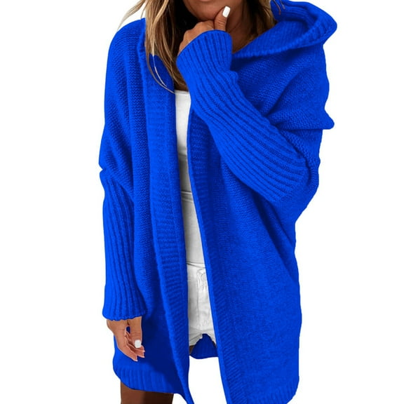 Aoiroe Casual Loose Pumpkin Knit Sweater Button Cardigans For Women Office Sweaters For Women Womens Button Up Cardigan Sweaters Cardigan Sweaters For Women Lightweight Women'S Cardigans Blue XL