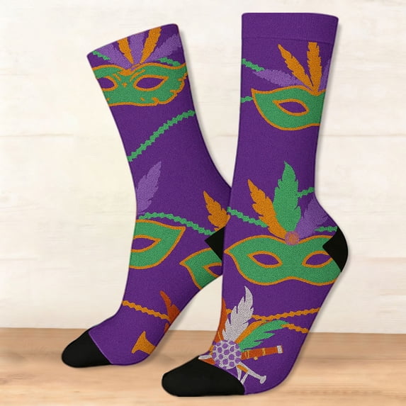 Aoiroe Funny Novelty Cotton Crew Socks,Fun Socks for Women Colorful Warm Fuzzy Crew Socks Womens Fun Pop Culture & Celebration Crew Socks Ankle Socks Novelty Crew Sock Purple One Size