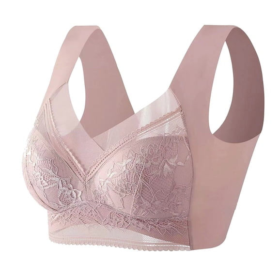 Aoiroe Lace Sports Bras For Women Wireless Bra Workout Bras For Women Sports Bras For Women Bralettes For Women Lace Bra Comfort Bra Z-D 3XL(4L)