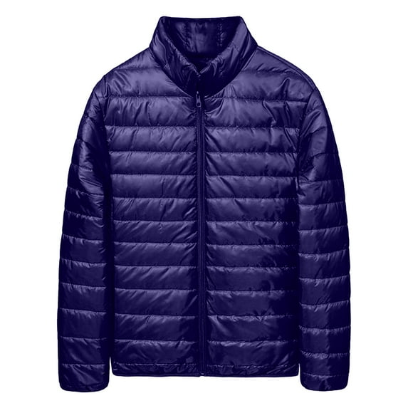 Aoiroe Long Puffer Jacket Womens Plus Size Coat Women'S Sweatcoat Heavy Winter Coats For Women Women'S Coats Down Jacket 2025 Fall Trendy Long Sleeve Navy M