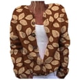 thumbnail image 1 of Aoiroe Long Sleeve Button Up Sweater V Neck Button Down Cardigan Cozy Cardigans For Women Crochet Sweaters For Women Cute Sweaters For Women Sweater Coats For Women Knit Sweater For Women Wine 2XL, 1 of 4