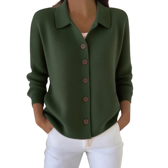 Aoiroe Loose Cardigan,Fall Basic Clothes 2025,Long Sleeve Tops For Women,Fashion Clothing,Fall Fashion Must Haves,,Oversized Sweater,Green,M