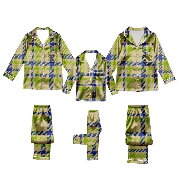 Aoiroe Matching Family Pajamas Christmas Matching Christmas Pajamas Christmas Family Pajamas Long Pajamas for Men Set Cotton Pajamas for Men Matching Christmas Pajamas for Couples 2XL