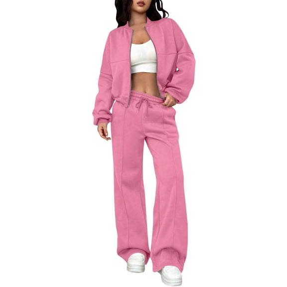 Aoiroe Outfits for Women 2 Piece Lounge Set Women Track Suits for Women Set Womens Two Piece Sets Women 2 Piece Outfits Sets Womens 2 Piece Sets Sweat Suits for Womens 2 Piece Sweat Suit L