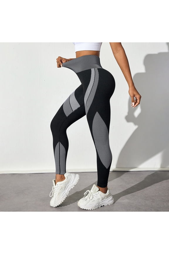 Printed Leggings Basic Workout Yoga Pants,Active Tummy Control Pants for Yoga Running & Daily Wear Seamless Scrunch Butt Lifting Compression Tights Capri Workout Yoga Pants White L