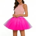 thumbnail image 1 of Aoiroe Tutus for Women,Rave Costume Tutu Dance Skirt Party Costume Tutu Skirt Women 3 Layered Tutus Short Skirt 1950s Vintage Tulle Bubble Tutu Skirt Hot Pink A, 1 of 4