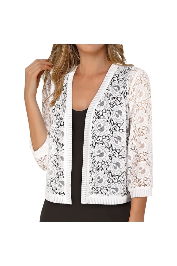 White Knit Sweater Sweaters For Women Dressy Cardigans For Women Women Cardigans Lightweight Women'S Cardigan Crochet Top Womens White Cardigan White M