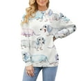 thumbnail image 1 of Aoiroe Women'S Sweaters,Women'S Clothing,Pullover Sweaters For Women,The Office Christmas Sweater,Womens Winter Clothes,Christmas Sweaters,Oversized Sweaters For Women,Light blue,L, 1 of 4