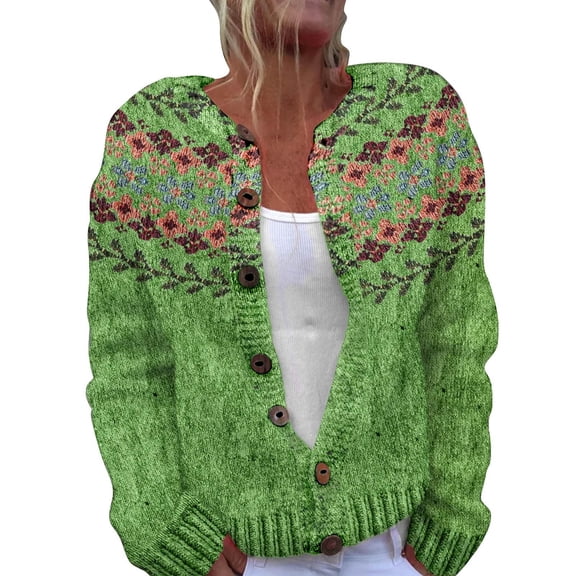 Aoiroe Womens Button Up Cardigan,Fall Basic Clothes 2025,Womens Sweater,Fashion Clothing,Christmas Sweaters For Women 2025,Womens Button Down Sweater,Cardigan Sweaters For Women,Green,M