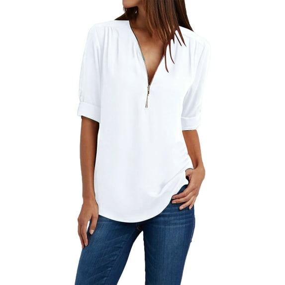 Aoiroe Womens Tops Trendy Long Sleeve Blouses For Women Blouses For Women Dressy Casual Women'S Blouse Womens Long Sleeve Tops Trendy Tops For Women 2026 Womens Dress Shirts Womens Shirts White S
