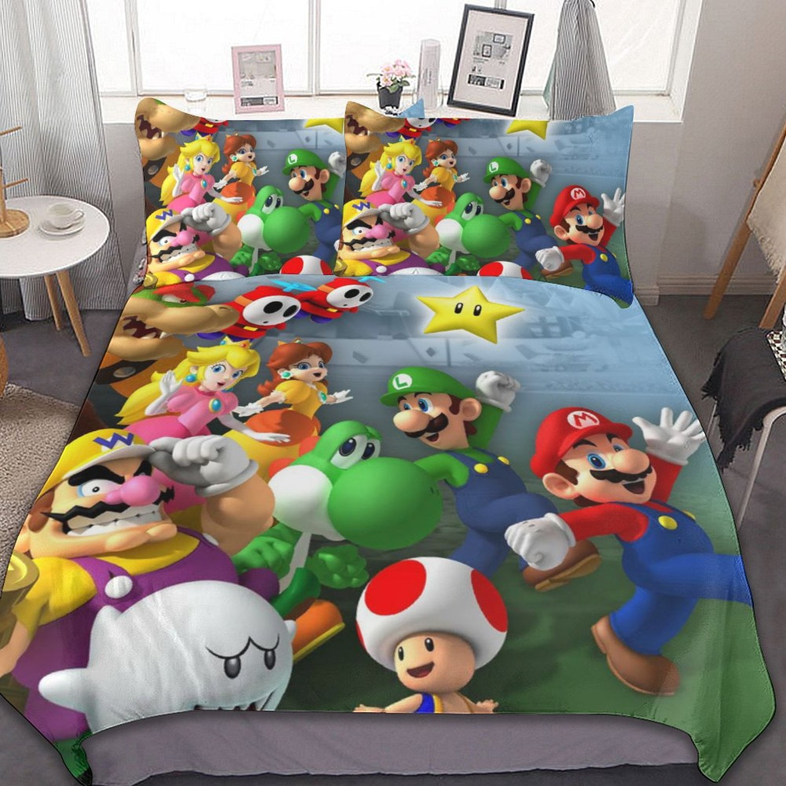 Aoivkut 3-Piece Super Mario Bros Duvet Bedding Sets - Walmart.com