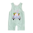 thumbnail image 1 of Aojekbee Baby Boy Easter Romper 0-18M Sleeveless Round Neck Bunny Embroidery Jumpsuit Newborn Playsuit, 1 of 9