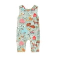 thumbnail image 1 of Aojekbee Baby Boy and Girl Overalls Casual Animal Print Round Neck Sleeveless Romper Toddler Tank Jumpsuit for Summer, 1 of 10