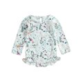 thumbnail image 1 of Aojekbee Baby Girl’s Bikini, Long Sleeve flower butterfly Print Summer Swimming Bathing Swimsuit, 1 of 10