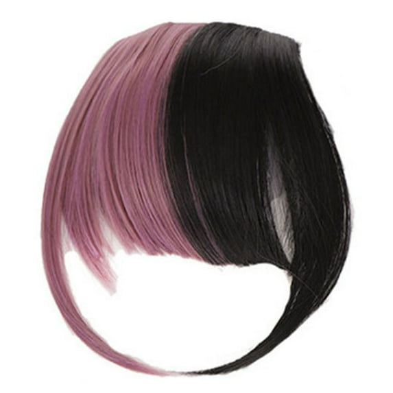 Aojekbee Fake Hair Bangs for Women Invisible Seamless Natural Black/Brown/Blonde Hair Bangs Hair Extension