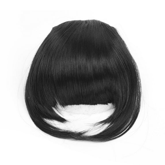 Aojekbee Fake Hair Bangs for Women Invisible Seamless Natural Black/Brown/Blonde Hair Bangs Hair Extension