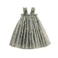 thumbnail image 1 of Aojekbee Girls Summer Sweet Cami Dress Sleeveless Floral Embroidery A-line Mesh Princess Dress, 1 of 9